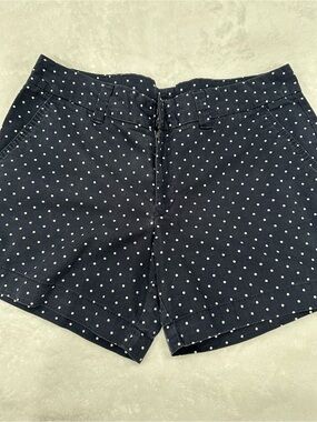 Tommy Hilfiger Navy Blue Polka Dot Women's Jean Shorts size 14